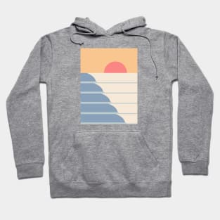 Retro Sunset Waves Hoodie